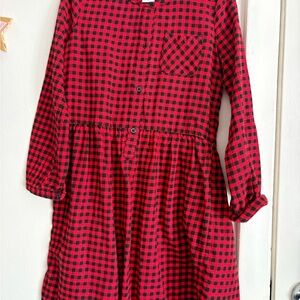 Carters Red and Black Checkered Kids Dress